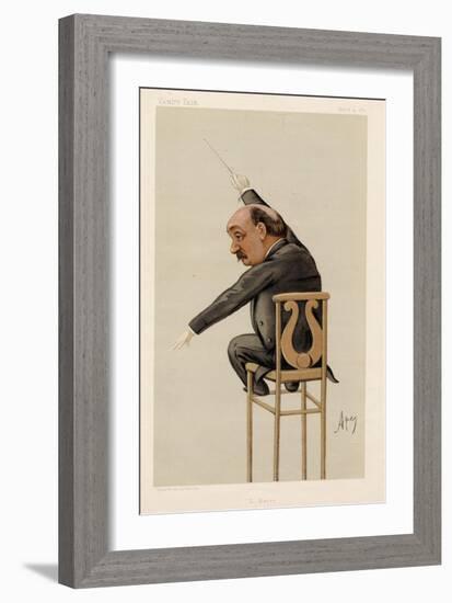 Luigi Arditi - Il Bacio cartoon in Vanity Fair-Carlo Pellegrini-Framed Giclee Print