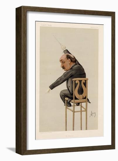 Luigi Arditi - Il Bacio cartoon in Vanity Fair-Carlo Pellegrini-Framed Giclee Print