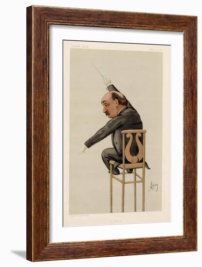 Luigi Arditi - Il Bacio cartoon in Vanity Fair-Carlo Pellegrini-Framed Giclee Print