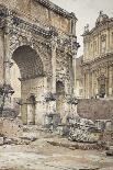 Portico of Octavia in Rome, 1869-Luigi Bazzani-Giclee Print
