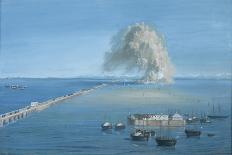 Explosion of a Mine in San Giuliano-Luigi Querena-Premium Giclee Print