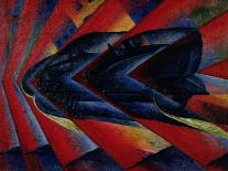 The Dynamism of an Automobile, 1911 (Oil on Canvas)-Luigi Russolo-Mounted Giclee Print