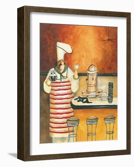 Luigi with Latte-Jennifer Garant-Framed Giclee Print