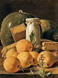 Still Life with Apples, Nuts, Pears, and Boxes of Sweets-Luis Egidio Melendez-Giclee Print