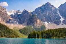 Lake Moraine, Near Lake Louise, Banff National Park, Canadian Rockies-Luis Leamus-Framed Photographic Print