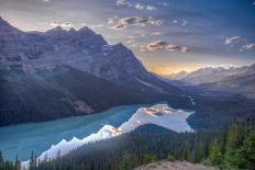 Lake Moraine, Near Lake Louise, Banff National Park, Canadian Rockies-Luis Leamus-Photographic Print