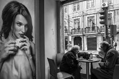 Coffee Conversations-Luis Sarmento-Framed Photographic Print