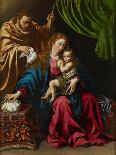 The Holy Family, 1613-Luis Tristan de Escamilla-Framed Premier Image Canvas
