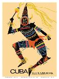 Cuba - Alegre Como Su Sol (Cheerful as Her Sun) - Native Folk Dancer-Luis Vega De Castro-Mounted Art Print