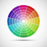 Abstract Color Background Spectrum Lines-Lukas Kurka-Art Print