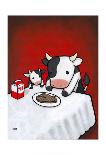 Revenge Is a Dish (Cow)-Luke Chueh-Framed Art Print