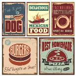 Vintage Style Tin Signs And Retro Posters-Lukeruk-Framed Art Print