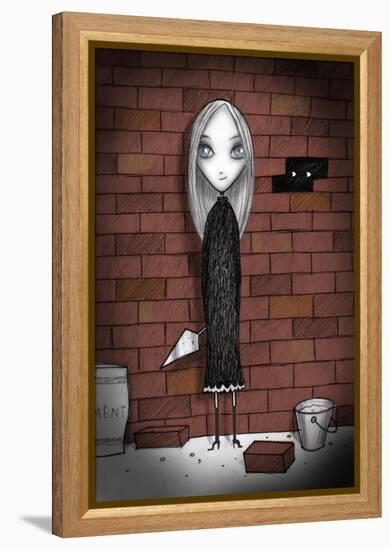 Lulu with bricks-Harry Briggs-Framed Premier Image Canvas