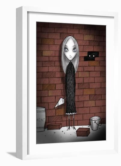 Lulu with bricks-Harry Briggs-Framed Giclee Print