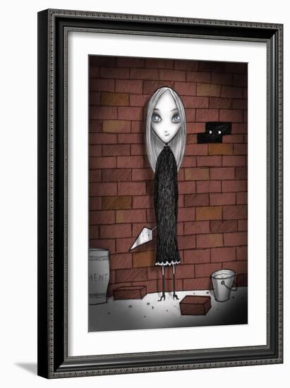 Lulu with bricks-Harry Briggs-Framed Giclee Print