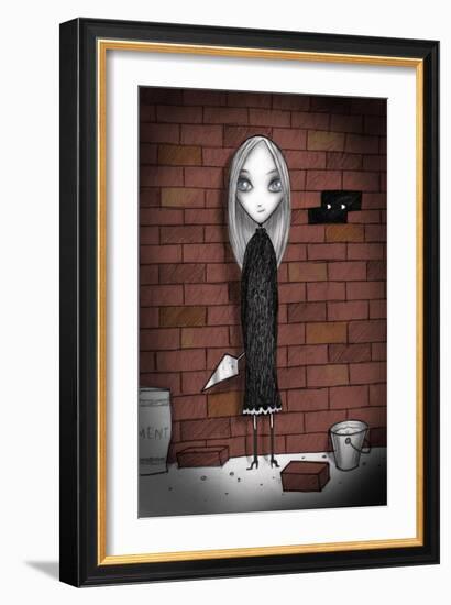 Lulu with bricks-Harry Briggs-Framed Giclee Print