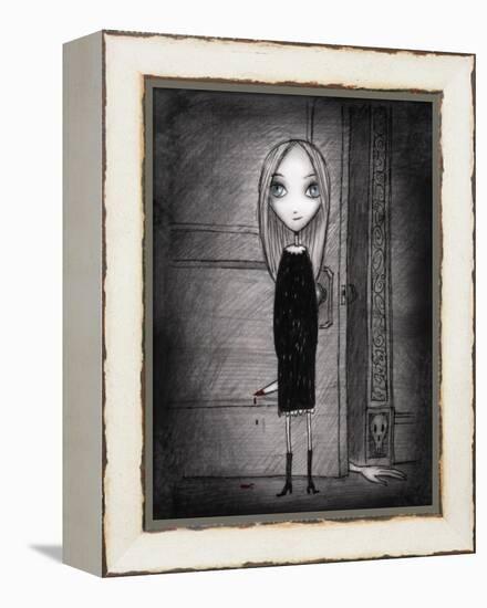 Lulu with knife-Harry Briggs-Framed Premier Image Canvas