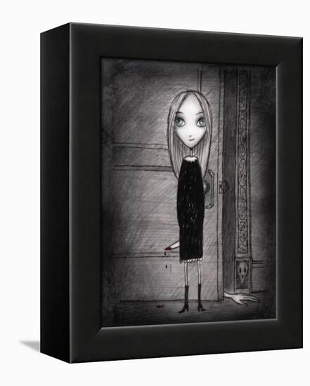 Lulu with knife-Harry Briggs-Framed Premier Image Canvas