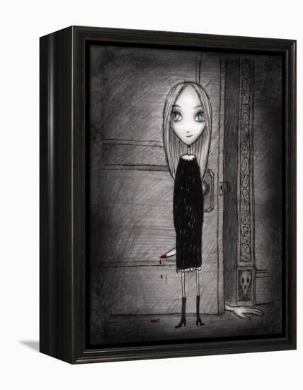 Lulu with knife-Harry Briggs-Framed Premier Image Canvas