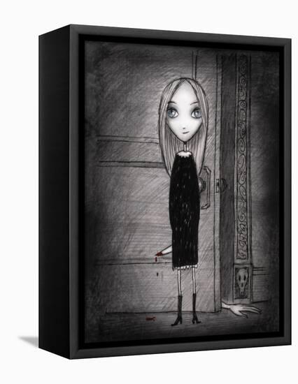 Lulu with knife-Harry Briggs-Framed Premier Image Canvas