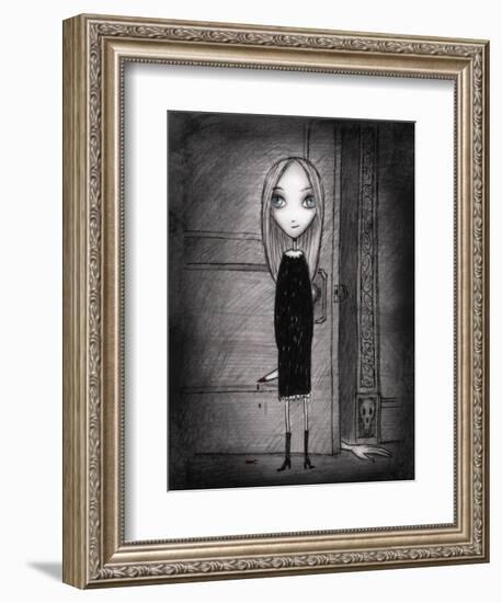 Lulu with knife-Harry Briggs-Framed Giclee Print