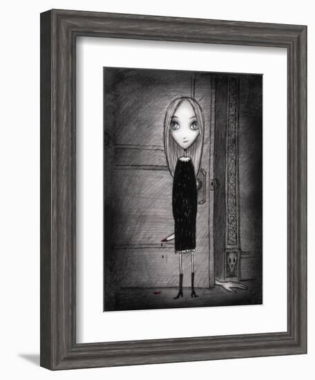 Lulu with knife-Harry Briggs-Framed Giclee Print