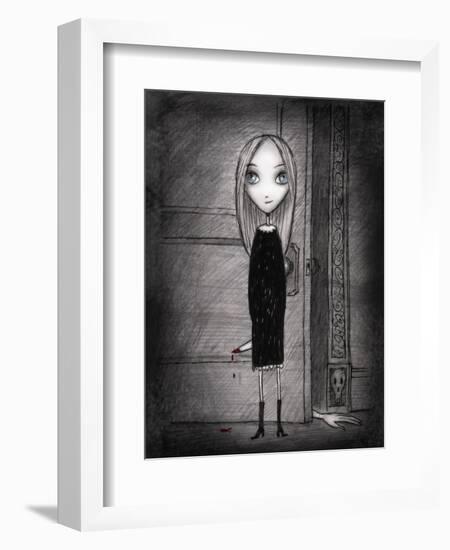 Lulu with knife-Harry Briggs-Framed Giclee Print