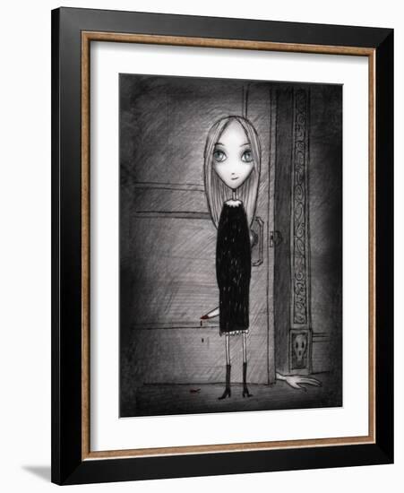 Lulu with knife-Harry Briggs-Framed Giclee Print