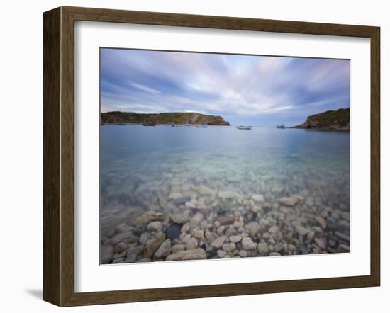 Lulworth Cove, Perfect Horseshoe-Shaped Bay, UNESCO World Heritage Site, Dorset, England-Neale Clarke-Framed Photographic Print