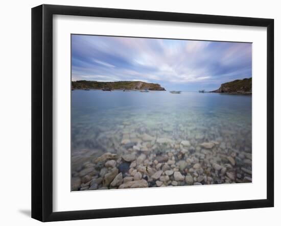 Lulworth Cove, Perfect Horseshoe-Shaped Bay, UNESCO World Heritage Site, Dorset, England-Neale Clarke-Framed Photographic Print