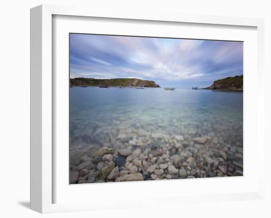 Lulworth Cove, Perfect Horseshoe-Shaped Bay, UNESCO World Heritage Site, Dorset, England-Neale Clarke-Framed Photographic Print