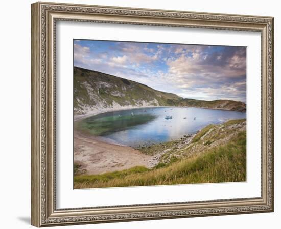 Lulworth Cove, Perfect Horseshoe-Shaped Bay, UNESCO World Heritage Site, Dorset, England-Neale Clarke-Framed Photographic Print