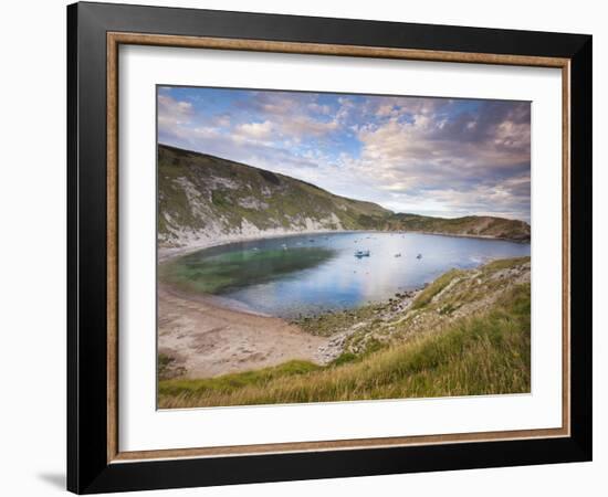 Lulworth Cove, Perfect Horseshoe-Shaped Bay, UNESCO World Heritage Site, Dorset, England-Neale Clarke-Framed Photographic Print