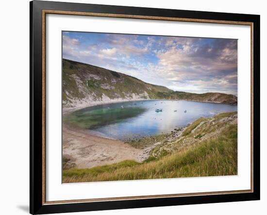 Lulworth Cove, Perfect Horseshoe-Shaped Bay, UNESCO World Heritage Site, Dorset, England-Neale Clarke-Framed Photographic Print