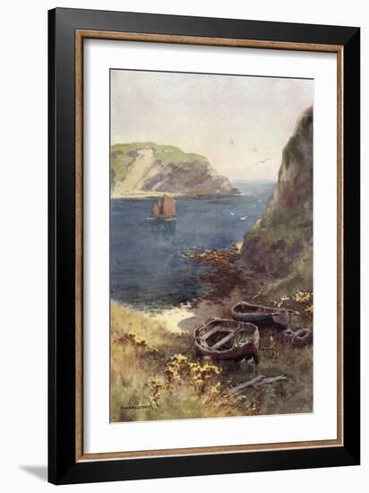 Lulworth Cove-Ernest W Haslehust-Framed Photographic Print