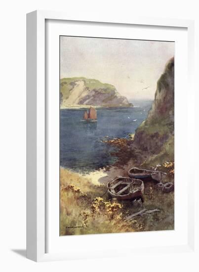 Lulworth Cove-Ernest W Haslehust-Framed Photographic Print