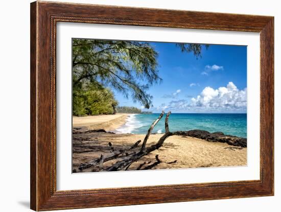 Lumahai Beach-Danny Head-Framed Photographic Print