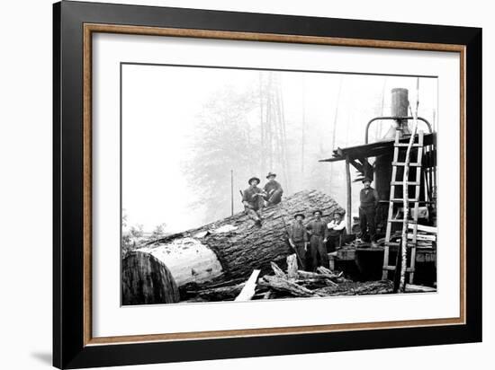 Lumber Break-Clark Kinsey-Framed Art Print