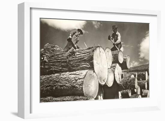 Lumber is King, North Idaho-null-Framed Art Print