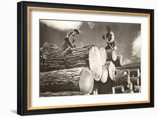 Lumber is King, North Idaho-null-Framed Art Print