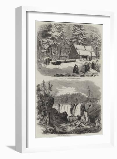 Lumbering in New Brunswick-null-Framed Giclee Print