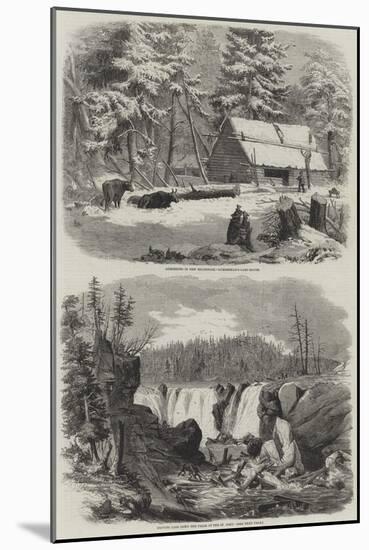 Lumbering in New Brunswick-null-Mounted Giclee Print