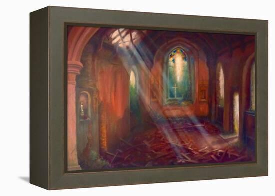 Lumière Fantôme, 2022, (Oil on Canvas) Architecture-Lee Campbell-Framed Premier Image Canvas