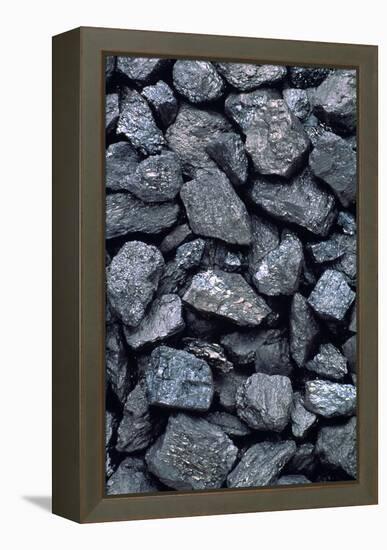 Lumps of High-grade Anthracite Coal-Kaj Svensson-Framed Premier Image Canvas