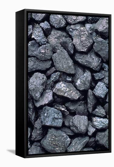 Lumps of High-grade Anthracite Coal-Kaj Svensson-Framed Premier Image Canvas