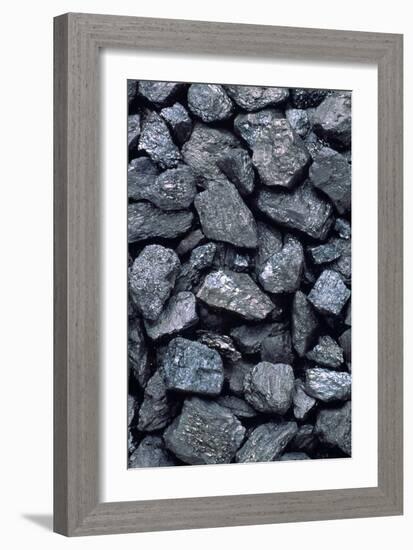 Lumps of High-grade Anthracite Coal-Kaj Svensson-Framed Photographic Print