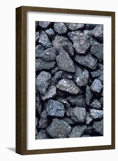 Lumps of High-grade Anthracite Coal-Kaj Svensson-Framed Photographic Print