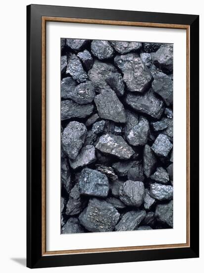 Lumps of High-grade Anthracite Coal-Kaj Svensson-Framed Photographic Print