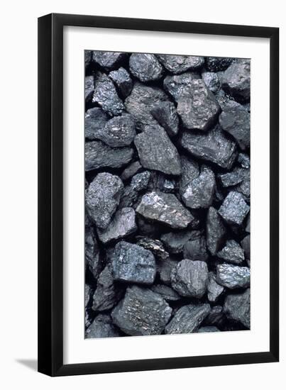 Lumps of High-grade Anthracite Coal-Kaj Svensson-Framed Photographic Print