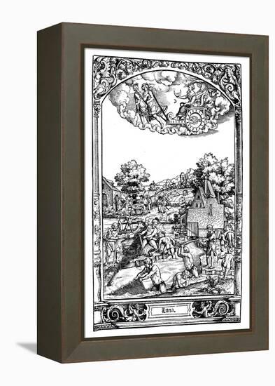 Luna, 1531-Sebald Beham-Framed Premier Image Canvas